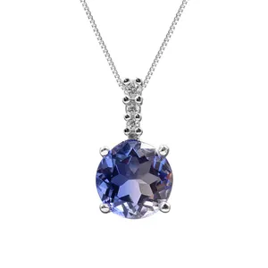 水晶，电气石主石和珠宝套装珠宝类型工匠银宝石首饰