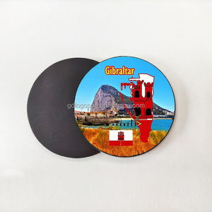 Imán de nevera metálico con mapa de <span class=keywords><strong>Gibraltar</strong></span>, recuerdo, diseño de mono, esmaltado - Product Image 4