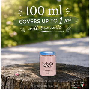 19 ANTIQUE ROSE 100 ml LaChalk the evolution of <b>chalk</b> paint Where <b>chalk</b> meets resin: Hybrid <b>Chalk</b> Resin Paint made in Italy - Product Image 2