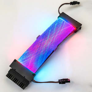 สายต่อขยาย RGB 24 พิน 5v 3 พิน อะแดปเตอร์จ่ายไฟ ตัวเชื่อมต่อคอมพิวเตอร์ ซิงโครไนซ์เมนบอร์ด ไฟสองหัว 200 มม. - Product Image 3