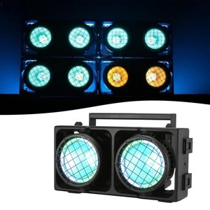 תאורת LED מטריקס צבעונית 6 ב-1 IP65 RGB DMX512 לאירועי דיסקו והופעות, עם 2 עיניות עמעום. - Product Image 1