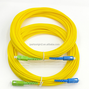 สายแพทช์ไฟเบอร์ออปติกแบบ Single Mode Simplex SC/APC ถึง SC/UPC ยาว 15 เมตร 9/125μm สีเหลือง สำหรับ FTTH จากโรงงานโดยตรง - Product Image 1