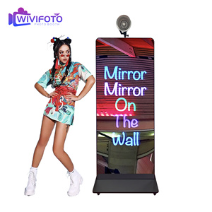 Miroir Photobooth Tactile Hot Sale avec Imprimante, Compatible Appareil <span class=keywords><strong>Photo</strong></span> Reflex, Cadre Métallique et Wi-Fi Intégré - Product Image 1