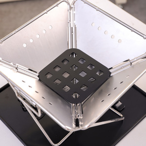 Réchaud à bois en acier inoxydable 304, barbecue, équipement de pique-nique, foyer extérieur, support de cuisson pliable et détachable - Product Image 5