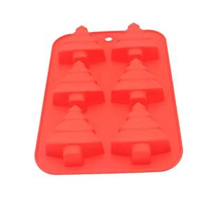 New Design Kitchen Tool 6 Cups Christmas <b>Silicone</b> Cake <b>Baking</b> Molds - Product Image 3
