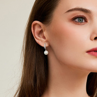Boucles d'oreilles pendantes en perles d'eau douce naturelles de haute qualité, argent S925, élégance perlée, boucles d'oreilles en perles pour femme