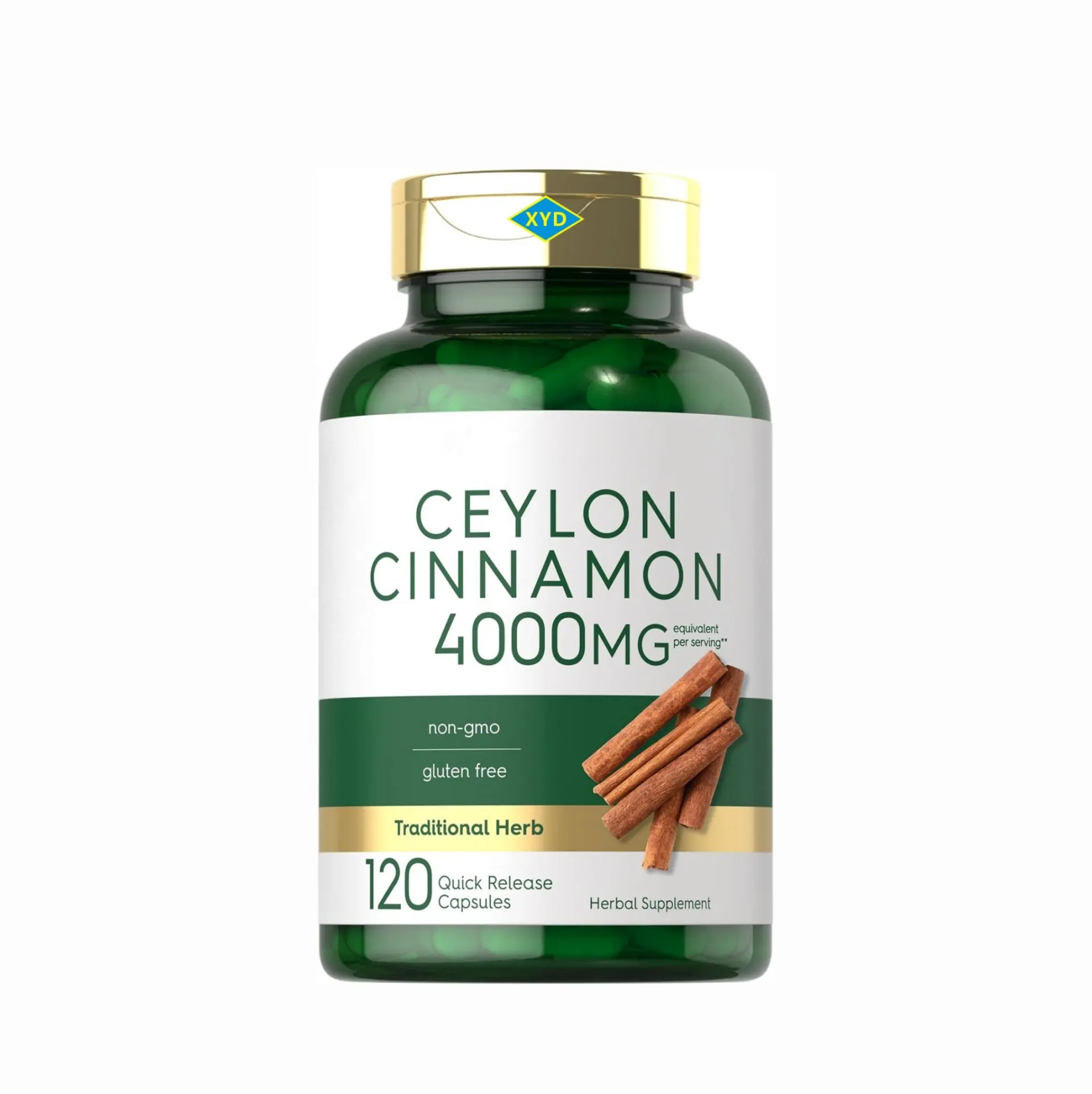 OEM Private Label Organic Ceylon Cinnamon Capsules In Weight Loss Potent Antioxidant Supports Blood Sugar Boosts Brain Power