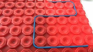 Electric <strong>4.0mm</strong> <strong>Cable</strong> Underfloor Heating Film Waterproofing Uncoupling Membrane for Heating Floor System - Product Image 4