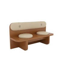 Hochwertige Moderne Hotel-Café-Möbel Massivholz PU-Leder Restaurant-Sofa Sitzgruppe Tisch Stuhl Umweltfreundlich Pflegeleicht