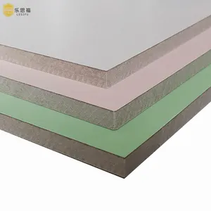 Panneau de mur intérieur Lesifu 4*8 revêtement en fibre de ciment ignifuge couleur de ciment stratifié décoratif