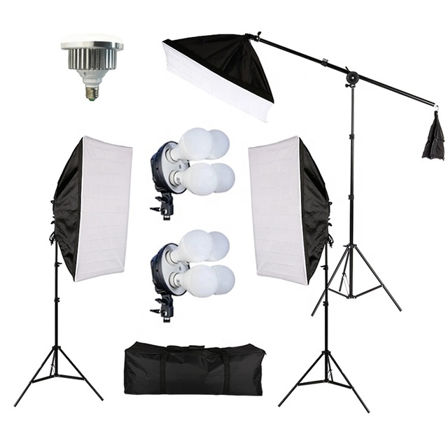Photo Studio Lighting Kit Photography Studio Portrait Product Light Tent Kit Photo Video Equipment With Carrying Bag