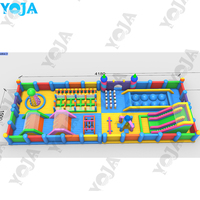 Nouveau design, grand parc de jeux gonflable, parcours d'obstacles gonflable, parcours d'obstacles pour adultes, certifié CE, taille personnalisable