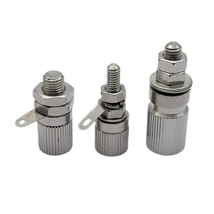 Conector Banana de 4MM, Totalmente Metálico, Recubierto de Cobre y Níquel, M4 M5 M6, Alta Corriente, Terminal de Audio para Amplificador, Poste de Tierra - Product Image 1