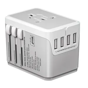 Multifunctional cross-border voltage Converter with 5800MA 4USB+TYPE-C ports Worldwide Adapter AC Outlet Plugs Travel Charger