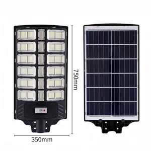 ไฟถนนโซลาร์เซลล์ 600W ความสว่างสูง กันน้ำ IP65 ตัวเรือน ABS พร้อมรีโมทคอนโทรล  แหล่งจ่ายไฟสำหรับภายนอกอาคาร ไฟ LED สำหรับถนน - Product Image 4