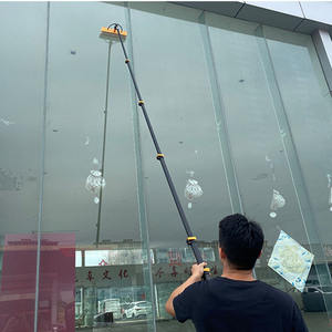 Brosse de nettoyage de toit <span class=keywords><strong>télescopique</strong></span> en métal à main, durable, alimentée par l'eau, pour toit de véranda avec <span class=keywords><strong>manche</strong></span> en aluminium - Product Image 6