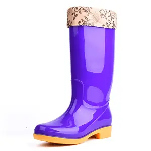 中高筒防滑防雨男鞋成人长筒雨靴女式登山鞋
