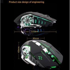 Forev Wireless Gaming <b>Mouse</b> With Rechargeable Battery Led Light Professional Esports Design - Product Image 2