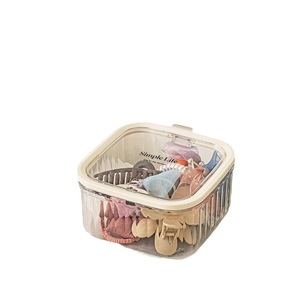 Caja de almacenamiento de joyas Simple Life de 1 litro con tapa, organizador de escritorio para mujer - Product Image 1