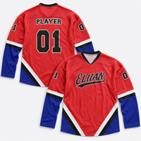 Maillot de hockey sur glace brodé sur mesure pour joueurs adultes et jeunes, entraînement et matchs, commandes en gros pour équipes de club