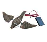 Leurre de Chasse Corbeau Électrique Réaliste Extérieur à Plumes, Moteur Simulé pour Chasse aux Oiseaux