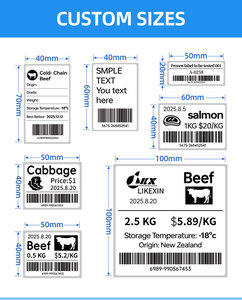 Deep <b>Freezer</b> Labels -40°C Permanent Adhesive for Frozen Food Meat Seafood Packaging - Product Image 5