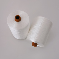 Fil de soie de broderie de filament de viscose de haute qualité 100% 150D/3 blanc brut pour la couture et le tricot
