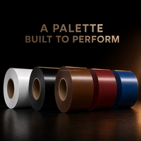Bobine d'aluminium prépeinte 3003 3105 3104, épaisseur et largeur personnalisées, avec plusieurs options de couleurs pour la fabrication