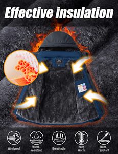 Men Water Resistant Mountain Ski Wind Breaker <strong>Jacket</strong> <strong>Fleece</strong> <strong>Lined</strong> Windproof <strong>Jacket</strong> <strong>Fleece</strong> Warm Coat With Hood Winter <strong>Jackets</strong> - Product Image 3