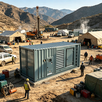 Générateur diesel silencieux de qualité supérieure 100 kW et plus, à faible bruit, fonctionnant en continu, 480 V, type silencieux, démarrage automatique