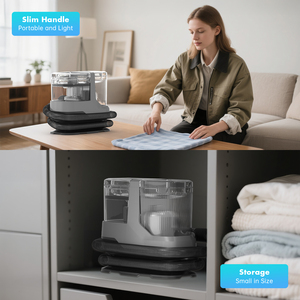 เครื่องกำจัดคราบสัตว์เลี้ยงแบบพกพาขนาดกะทัดรัด600W เครื่องทำความสะอาดพรมอเนกประสงค์เปียกและแห้งสำหรับโซฟาและรถ - Product Image 6