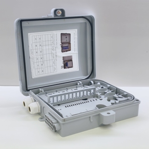 2 in 12 Out Waterproof Optical Connector Fiber Distribution <b>Box</b> IP65 12-Port Fiber <b>Box</b> for 12F SC Pigtails & Adapters - Product Image 1