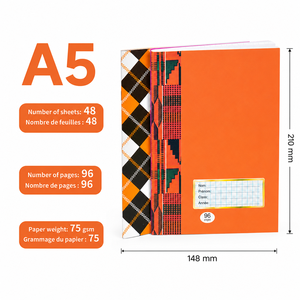 Cahier d'exercices scolaire personnalisé format B5 avec couverture mixte, agrafé, pour le campus <span class=keywords><strong>du</strong></span> Kenya - Fournisseur - Product Image 3