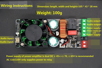 Carte amplificateur de puissance numérique HIFI haute puissance 500W classe D/produit fini/mono/ultra LM3886/IRS2092S