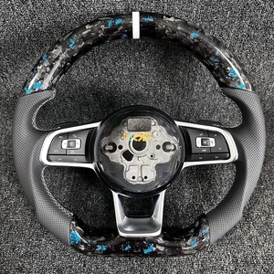 Volante Deportivo de Cuero con LED de 35 mm para Volkswagen <span class=keywords><strong>Polo</strong></span> GTI Scirocco Jetta Passat <span class=keywords><strong>TSI</strong></span> Golf 6 Mk4 Mk5 Mk7 Mk8 - Product Image 3