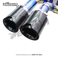 Tuyaux d'échappement en titane pour BMW X7 M60i 4.4TT 2020-2026, silencieux Catback, embouts Valvetronic M Performance