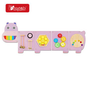 Gioco da Parete in Legno per Bambini a Forma di Cane Giallo - Abaco Xilofono per l'Apprendimento Precoce e il Gioco di Abbinamento Forme W12D787 - Product Image 5