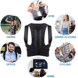 NQ SPORTS Correcteur de posture dorsal pour hommes, soutien lombaire, correction de la posture, <span class=keywords><strong>ceinture</strong></span> élastique en nylon pour le <span class=keywords><strong>dos</strong></span> - Product Image 5