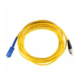 Cabo de remendo de fibra óptica LSZH 2.0mm 3.0mm, divisor de fibra óptica de modo único simples 1m 2m 3m, SC PC para FC PC, venda imperdível