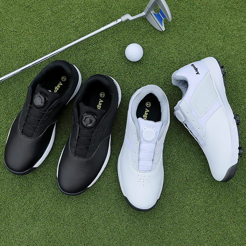 Spike Golf Shoes For Men Waterproof Custom Leisure Sport Outdoor Golf Shoes Men