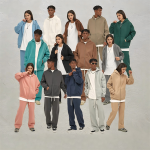 Áo hoodie in 3D màu xanh, chất liệu 100% cotton, may sẵn, số lượng lớn, dùng để in ấn, thích hợp cho tập luyện - Product Image 1