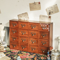 Grande boîte de rangement de bureau multicouche en bois de style japonais tiroir de rangement de bureau debout pour le bureau, la maison et le salon