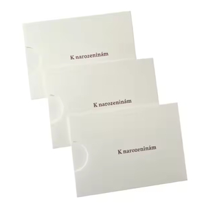 Tarjetas de agradecimiento reciclables de lujo personalizadas con sobre de lámina plateada, bolsa para facturas, logotipo en relieve, Impresión de manga de sobre - Product Image 4