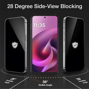 Protector de Pantalla de Privacidad ODM para Motorola Moto G, Cristal Templado Antiespía, Película de Vidrio Antivisera para Motorola Moto G Play - Product Image 3