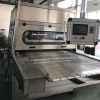 Machine à enrober automatique pour gaufrettes au chocolat, machine à enrober au chocolat pour rouleaux aux œufs, machine à enrober au chocolat pour gâteaux et tartes