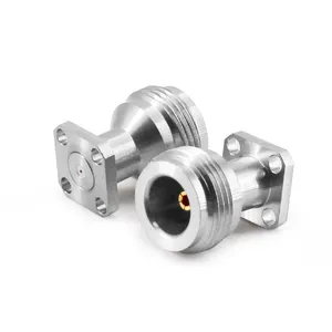XINQY stainless steel connector 4-hole flange detachable N type 18GHz coaxial connector
