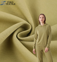 Tissu Mamba Premium Respirant et Écologique Effet Coton 220/260 GSM 90/10 Poly Spandex Extensible Doux pour Hoodies et Leggings de Luxe