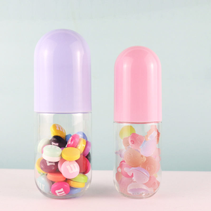 30ml 50ml 80ml 100ml Food Grade for PET <b>Plastic</b> <b>Bottles</b> with Screen Printing for Health Care Candy Sealing Packaging - Product Image 1