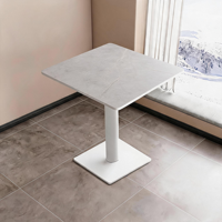 Table à manger en pierre frittée TUOCHEN, design contemporain, durable, écologique, facile à nettoyer, restaurants, salons de thé, hôtels