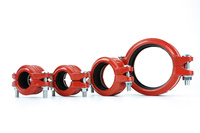 WFHSH Nouvelle Raccord de Tuyauterie en Fonte Ductile pour Lutte Contre l'Incendie, Couplage Rigide 1-1/2" pour Raccords de Tuyauterie